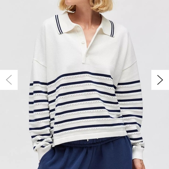 The Upside Tops - THE UPSIDE Wonder Knit Polo